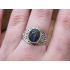 Echt zilveren ring met Labradoriet